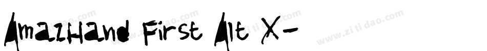 AmazHand First Alt X字体转换